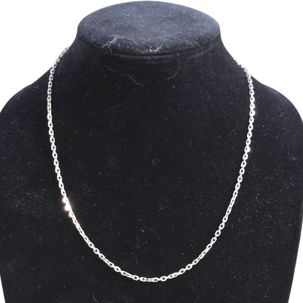 925 Sterling Silver Rolo Belcher Link Chain Necklace 21" Made in Italy